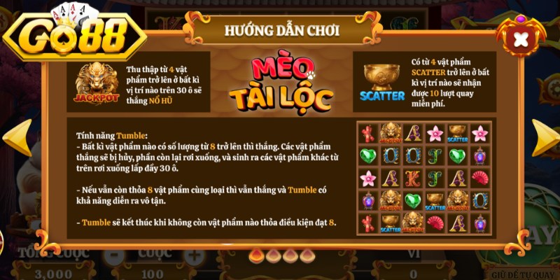 Mèo Tài Lộc Go88 - Slot Game Cuốn Hút Nhất Năm 2026 3 Các bước tham gia chơi Mèo Tài Lộc tại Go88 nhanh chóng